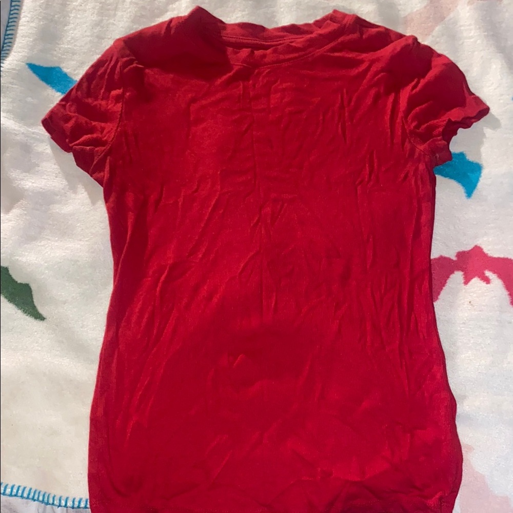 a new day Red Short Sleeve Tee